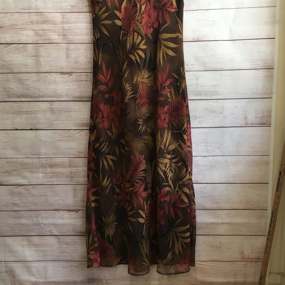 VIRGO FLORAL/LEOPARD‎ PRINT MAXI DRESS - Picture 8 of 9